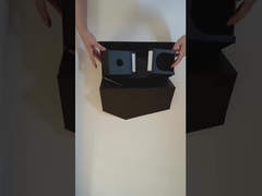 Casella con coperchio a rivestimento magnetico di lusso con logo personalizzato