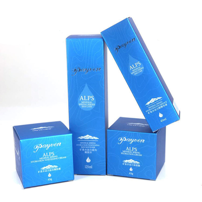 comprare Ha annunciato l'imballaggio cosmetico di lusso di colore della scatola di carta con il logo di timbratura d'argento online manufacture