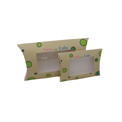 comprare Contenitore di carta riciclato abitudine di cuscino che imballa con la finestra trasparente online manufacture