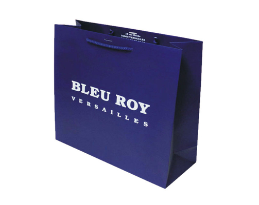 comprare L'abitudine amichevole di Eco ha stampato il partito medio della carta blu per favorire le borse con le maniglie online manufacture