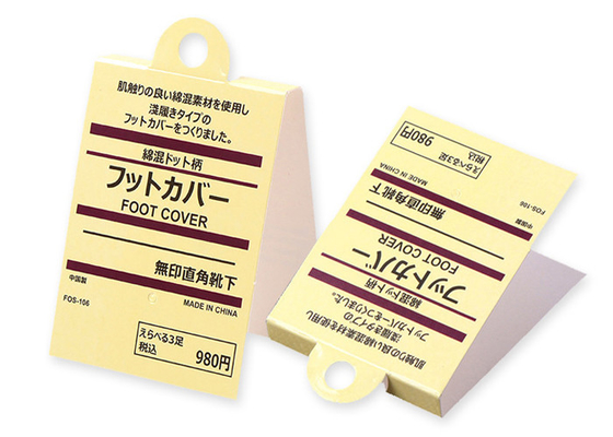 comprare L'abitudine dell'affare ha stampato il produttore di carta economico di 400gsm Hang Tags For Socks Towel online manufacture