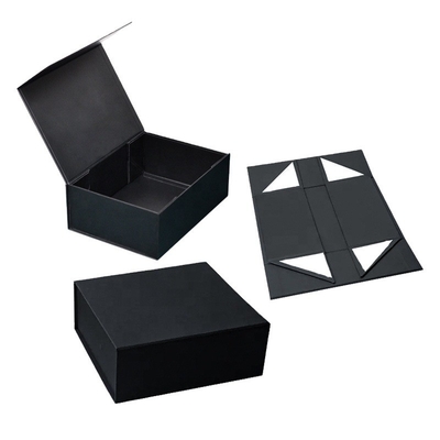 comprare Scatole pieghevoli di cartone nero su misura con coperchio Scatole pieghevoli magnetiche Fornitore di imballaggi online manufacture