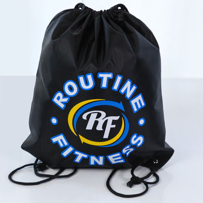 comprare Sacchetti a stringa personalizzati con stampa del logo Zaino a stringa nero personalizzato online manufacture