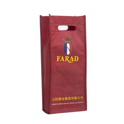 comprare Imballaggi per bottiglie di vino non tessuti stampati su misura Imballaggi regalo ecologici per vino e alcolici online manufacture