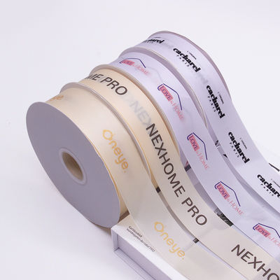 comprare Nastro di satin di lusso con stampa del logo per imballaggi e eventi online manufacture