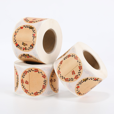 comprare Adesivi personalizzati in carta kraft stampata Produttore di adesivi con logo personalizzato ecologici online manufacture