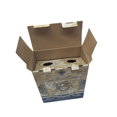 comprare Pacchetto di carta ondulato a parete semplice stampato delle bottiglie del gemello di Tuck Top Auto Bottom Box online manufacture