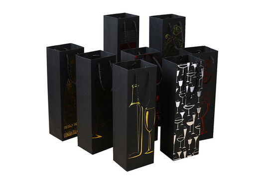 comprare L'abitudine ha stampato le borse di carta spesse del liquore del vino imballa il produttore all'ingrosso online manufacture