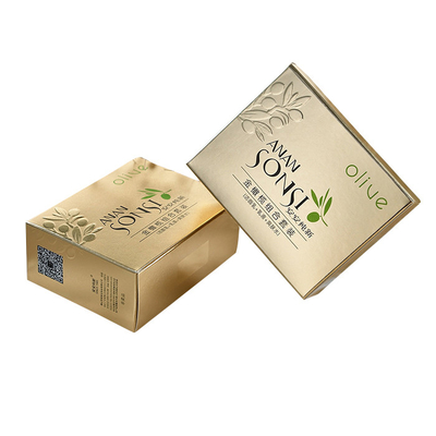 Un buon prezzo. Scatola di carta cosmetica in oro di lusso stampata che confeziona fabbrica di scatole in rilievo personalizzata in linea