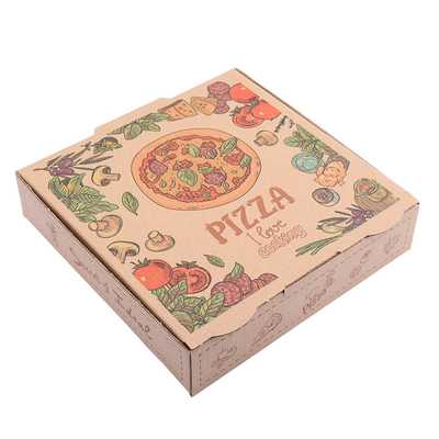 Un buon prezzo. Kraft piegato ha ondulato i contenitori di pizza di Carboard comercia la fabbrica all'ingrosso del contenitore di pizza e flauto in linea