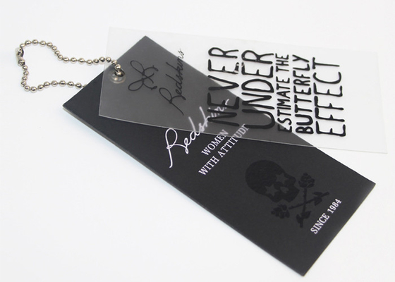 Un buon prezzo. Etichette di Eco Friendly Custom Clothing Labels Paper Company per abbigliamento con la catena della palla in linea