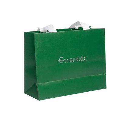 Euro stampato abitudine Tote Bags With Silver Foil del Libro Verde che timbra Logo For Apparel