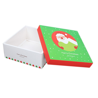 Un buon prezzo. Contenitori di regalo di carta piegati che imballano con i contenitori di cartone dei coperchi per il Natale in linea