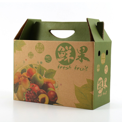 Un buon prezzo. La forte scatola ondulata a parete semplice di Brown fruttifica imballando con la stampa del materiale illustrativo in linea